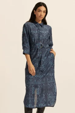 Pinpoint Dress-Indigo Mosaic|zoe kratzmann Sale
