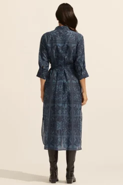 Pinpoint Dress-Indigo Mosaic|zoe kratzmann Sale