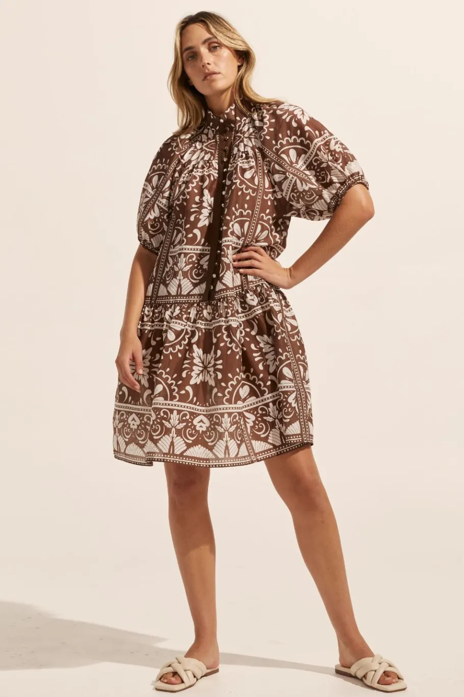 Pivot Dress-Choc Mosaic|zoe kratzmann Best