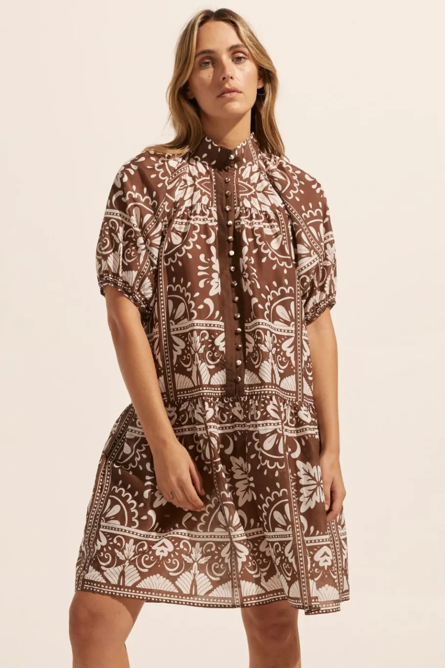 Pivot Dress-Choc Mosaic|zoe kratzmann Best