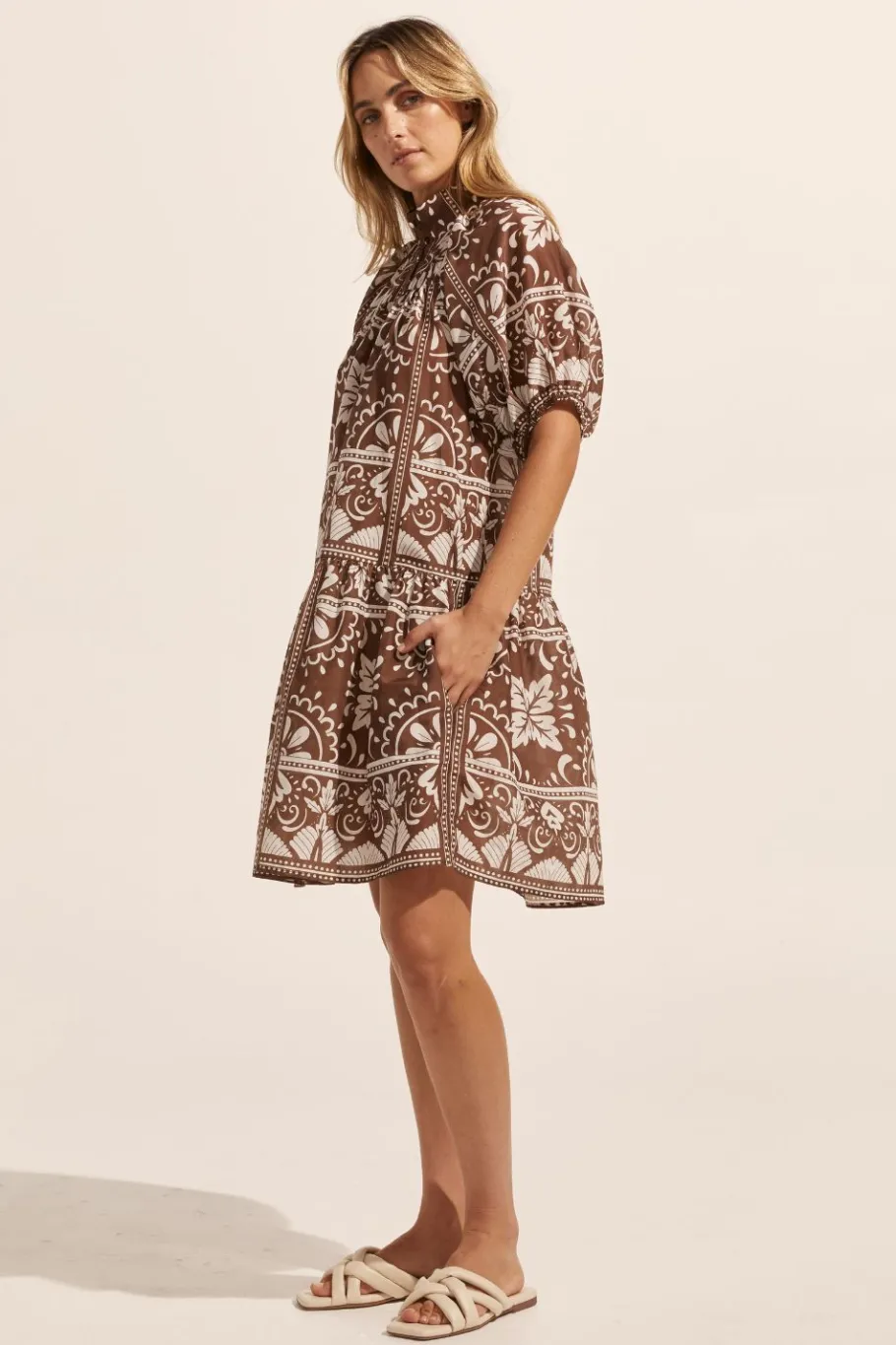 Pivot Dress-Choc Mosaic|zoe kratzmann Best