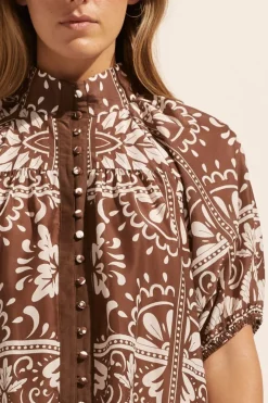 Pivot Dress-Choc Mosaic|zoe kratzmann Best