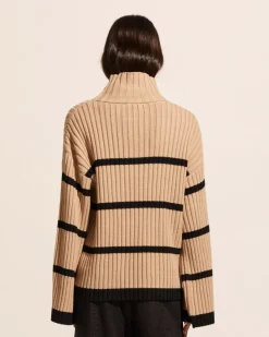 Privy Knit-Camel/Black|zoe kratzmann