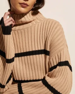 Privy Knit-Camel/Black|zoe kratzmann