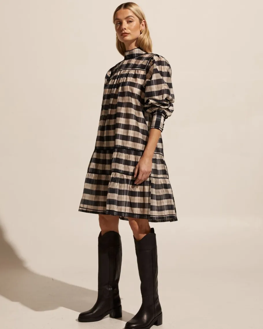 Prowess Dress-Black/Ecru Check|zoe kratzmann Best