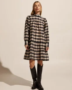 Prowess Dress-Black/Ecru Check|zoe kratzmann Best