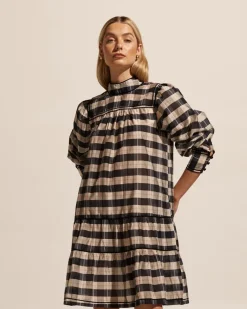 Prowess Dress-Black/Ecru Check|zoe kratzmann Best