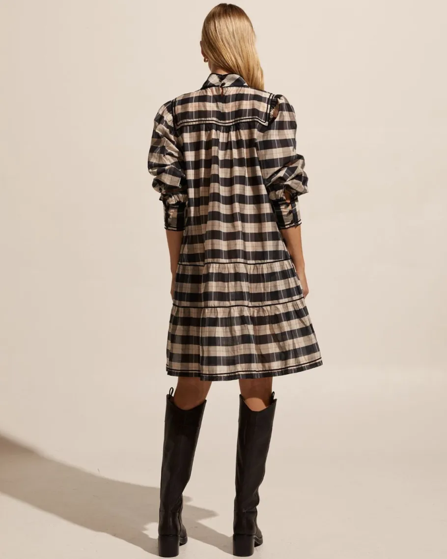 Prowess Dress-Black/Ecru Check|zoe kratzmann Best