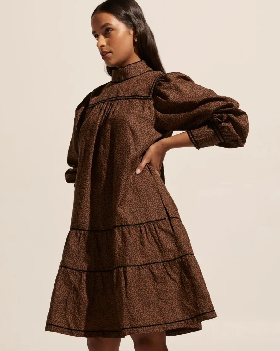 Prowess Dress-Toast Leopard|zoe kratzmann Discount
