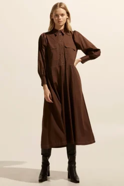 Recess Dress-Chocolate|zoe kratzmann
