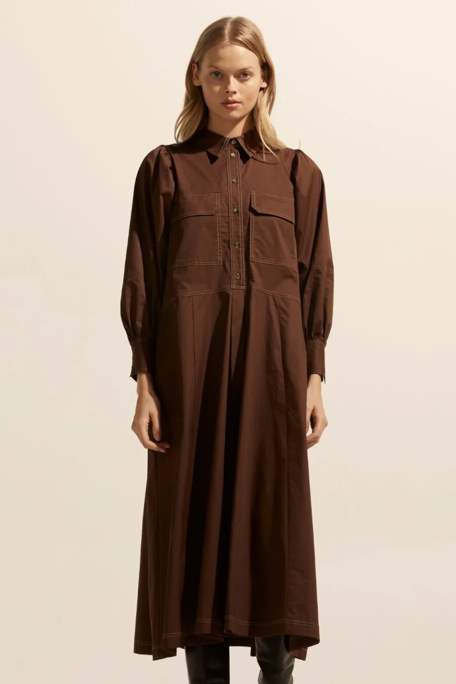 Recess Dress-Chocolate|zoe kratzmann