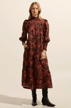 Recruit Dress-Clay Floral|zoe kratzmann Clearance