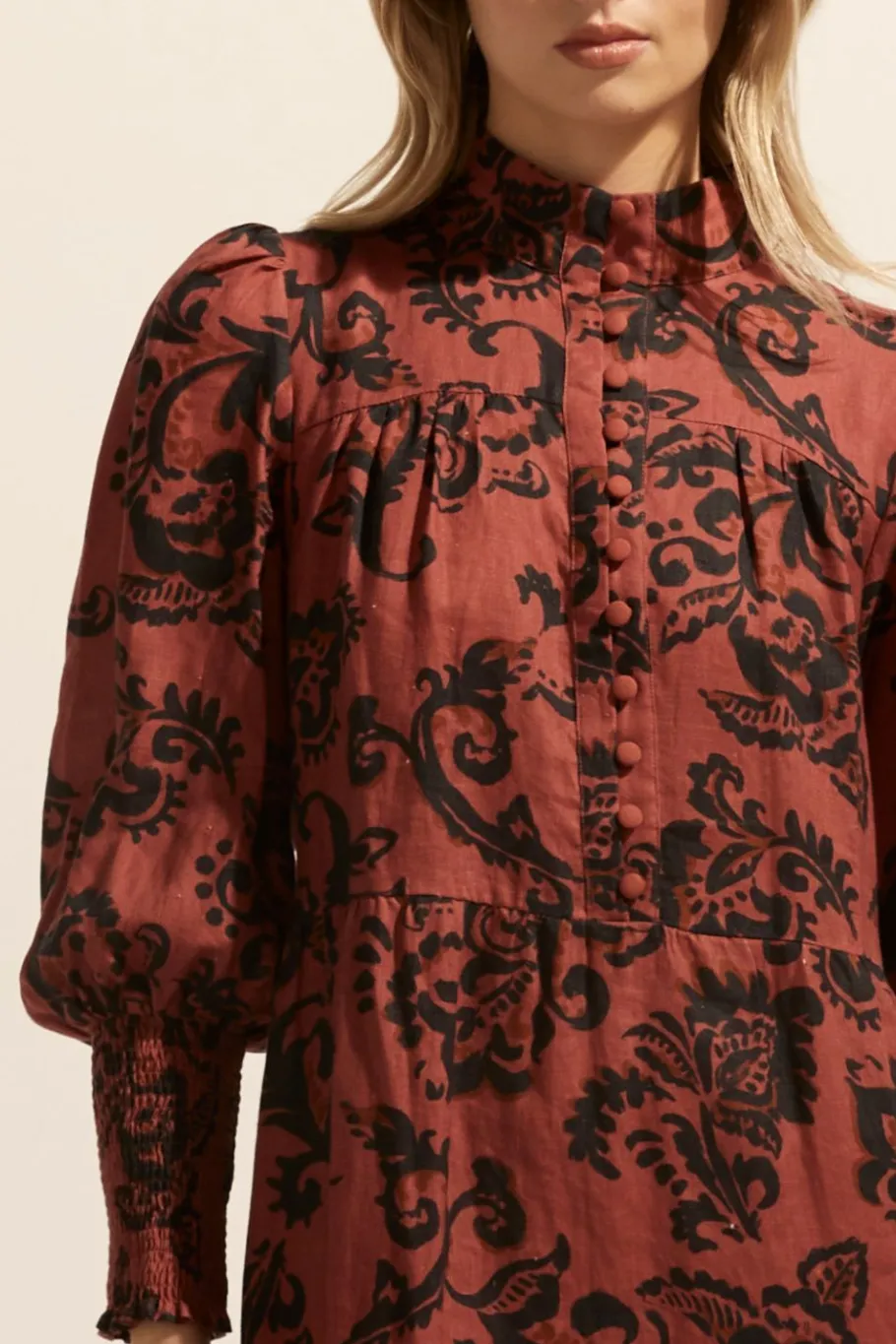 Recruit Dress-Clay Floral|zoe kratzmann Clearance