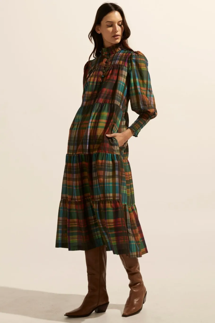 Recruit Dress-Kaleidoscope Check|zoe kratzmann Sale