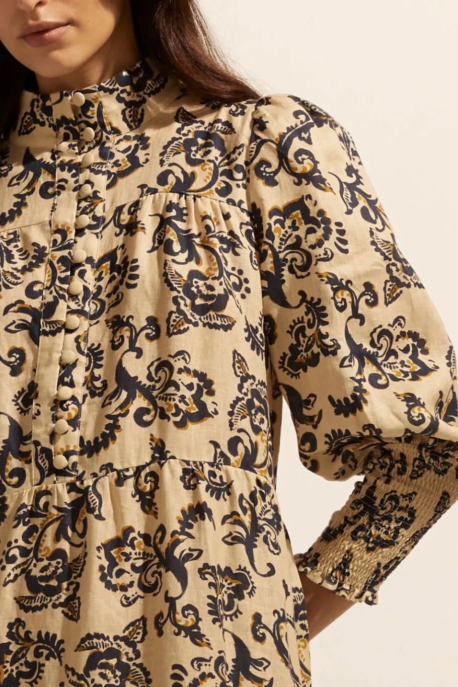 Recruit Dress-Ochre Floral|zoe kratzmann Sale