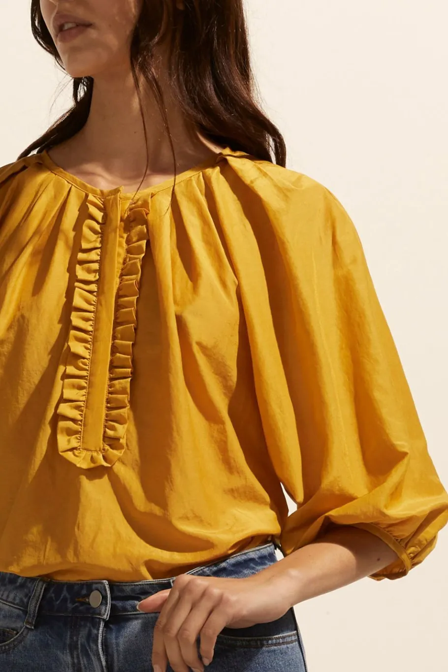 Refine Top-Ochre|zoe kratzmann Clearance