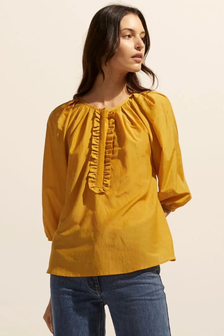 Refine Top-Ochre|zoe kratzmann Clearance