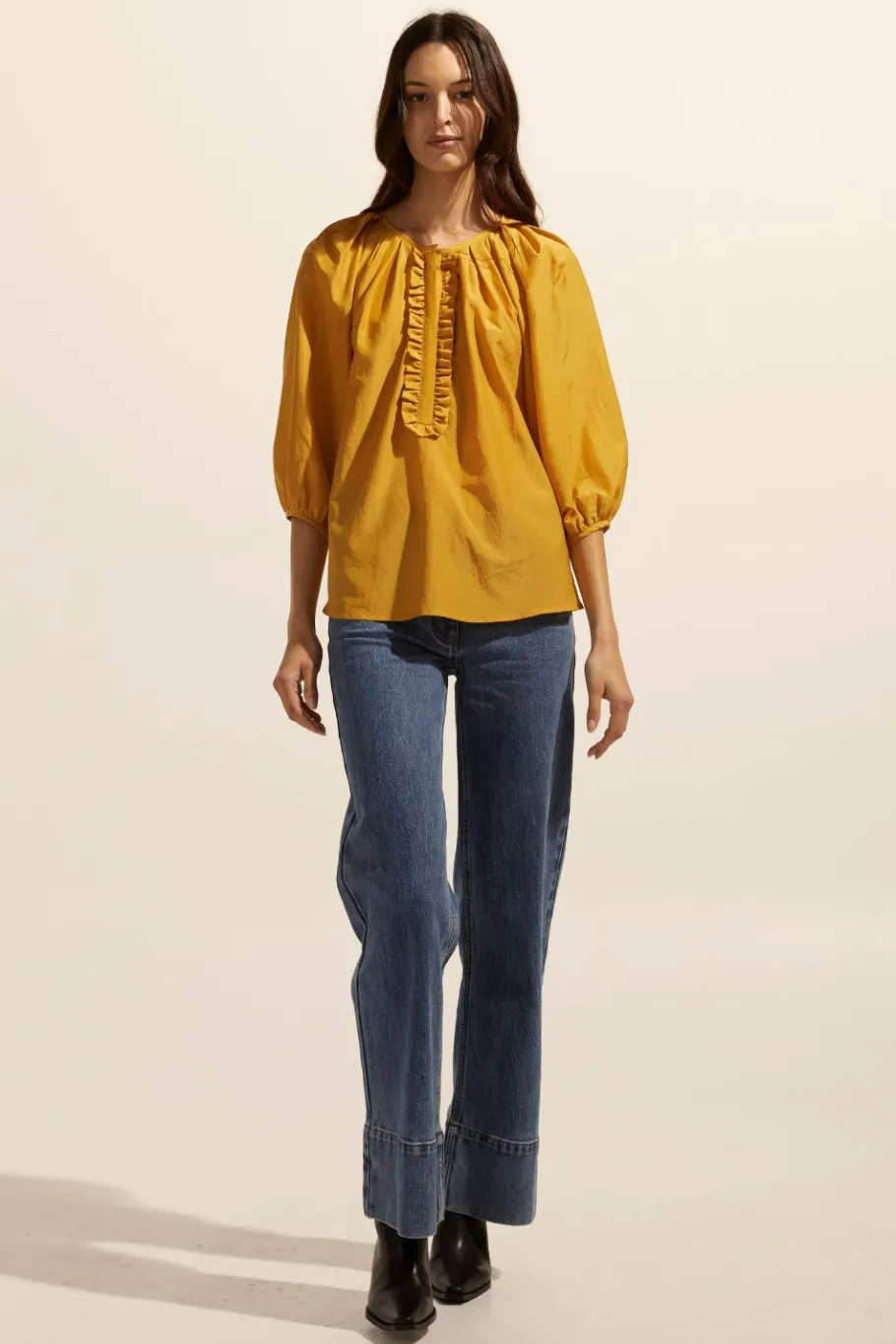 Refine Top-Ochre|zoe kratzmann Clearance