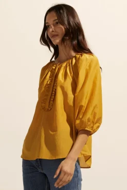 Refine Top-Ochre|zoe kratzmann Clearance