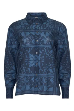 Reflex Top-Indigo Mosaic|zoe kratzmann Clearance