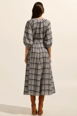 Regard Dress-Ink/Porcelain Check|zoe kratzmann Sale