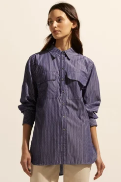 Reprieve Top-Yale Stripe|zoe kratzmann