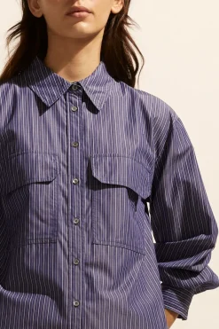 Reprieve Top-Yale Stripe|zoe kratzmann