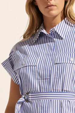 Rote Dress-Cobalt Stripe|zoe kratzmann Discount