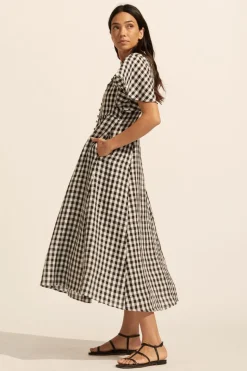Savour Dress-Black Check|zoe kratzmann Clearance