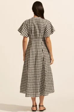 Savour Dress-Black Check|zoe kratzmann Clearance