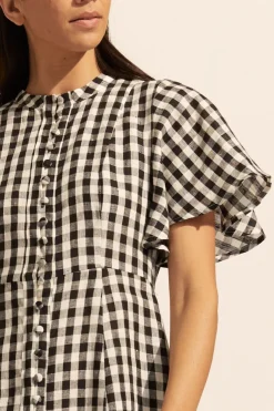 Savour Dress-Black Check|zoe kratzmann Clearance