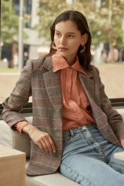 Scout Jacket-Clay Check|zoe kratzmann Best