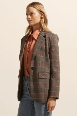 Scout Jacket-Clay Check|zoe kratzmann Best