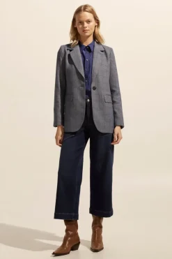 Scout Jacket-Sapphire Check|zoe kratzmann Online