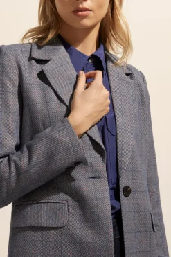 Scout Jacket-Sapphire Check|zoe kratzmann Online