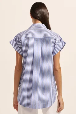 Sequel Top-Cobalt Stripe|zoe kratzmann Online