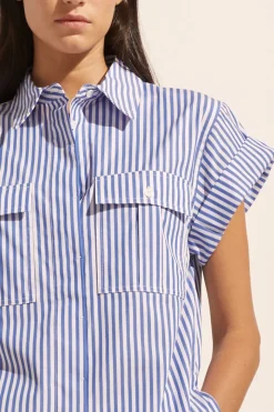 Sequel Top-Cobalt Stripe|zoe kratzmann Online