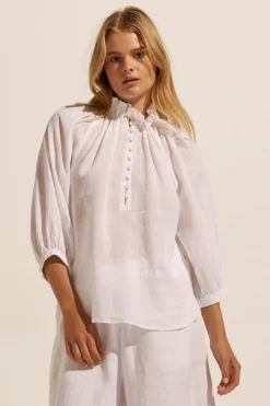 Siesta Top-Porcelain|zoe kratzmann Clearance