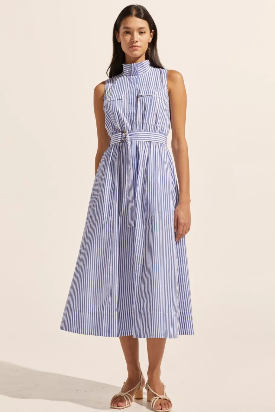 Snippet Dress-Cobalt Stripe|zoe kratzmann Best