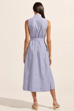 Snippet Dress-Cobalt Stripe|zoe kratzmann Best