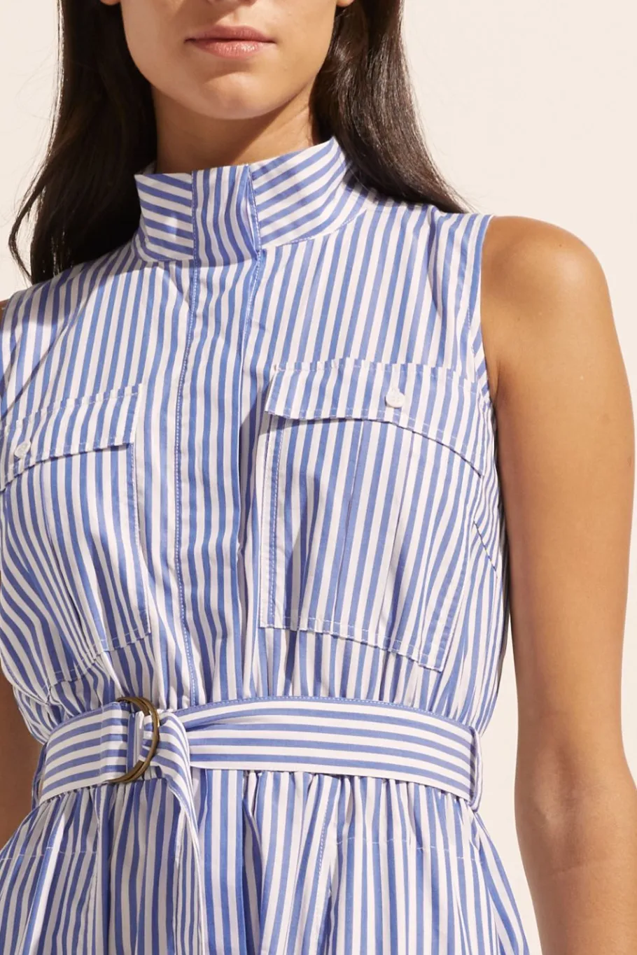Snippet Dress-Cobalt Stripe|zoe kratzmann Best
