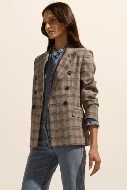 Spurt Jacket-Mousse Check|zoe kratzmann Sale
