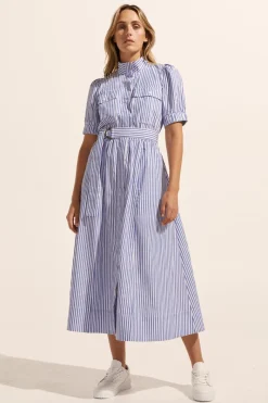 Starling Dress-Cobalt Stripe|zoe kratzmann Best