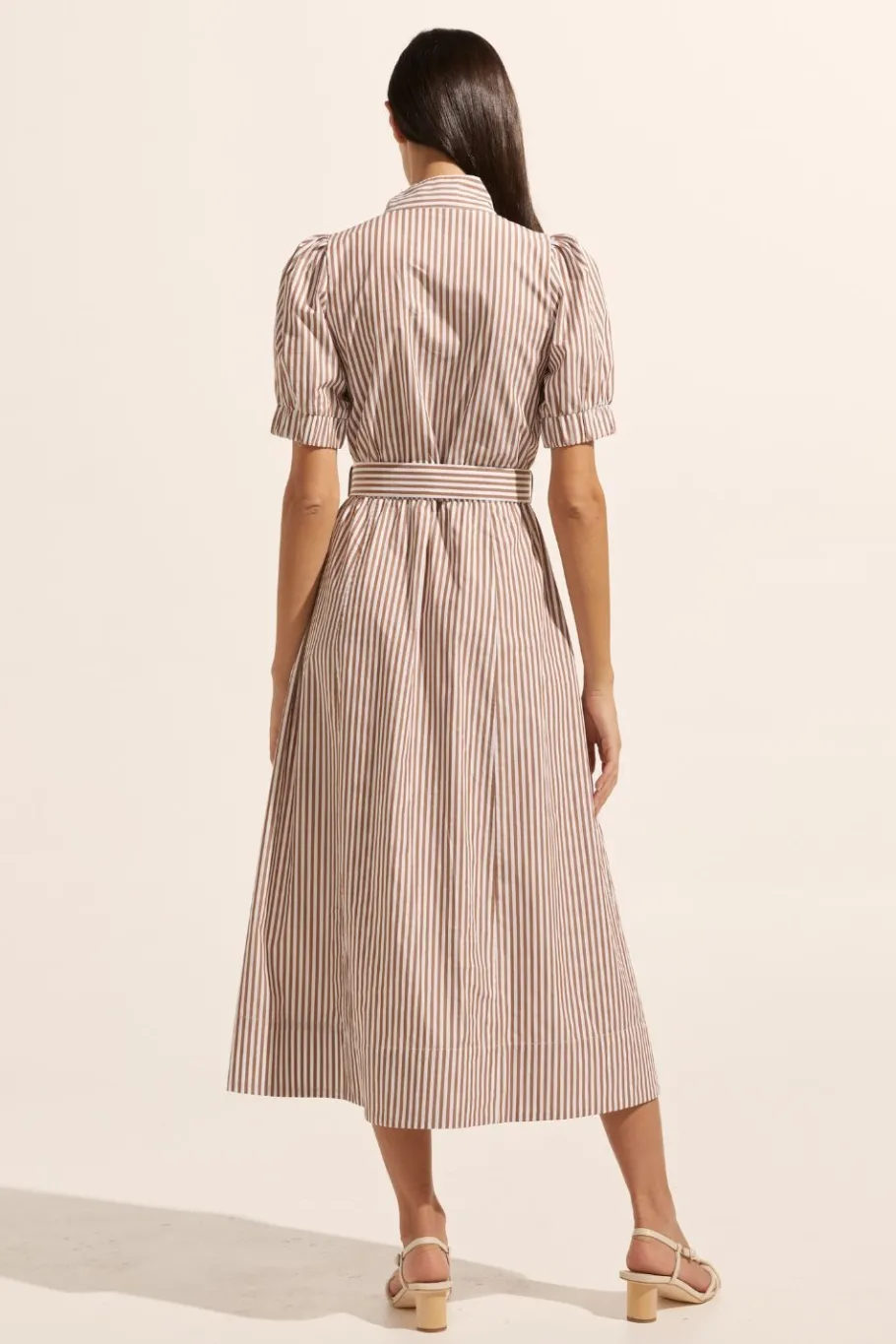Starling Dress-Mocha Stripe|zoe kratzmann Outlet