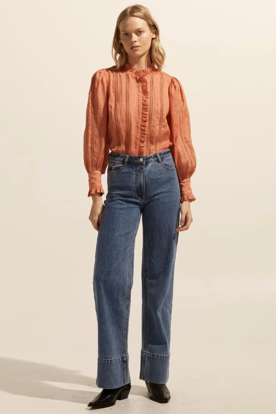 Swoon Top-Apricot|zoe kratzmann Clearance