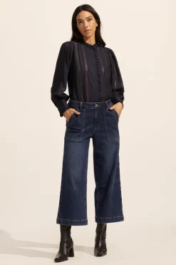 Swoon Top-Indigo|zoe kratzmann Clearance