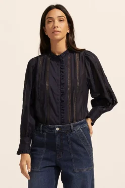 Swoon Top-Indigo|zoe kratzmann Clearance