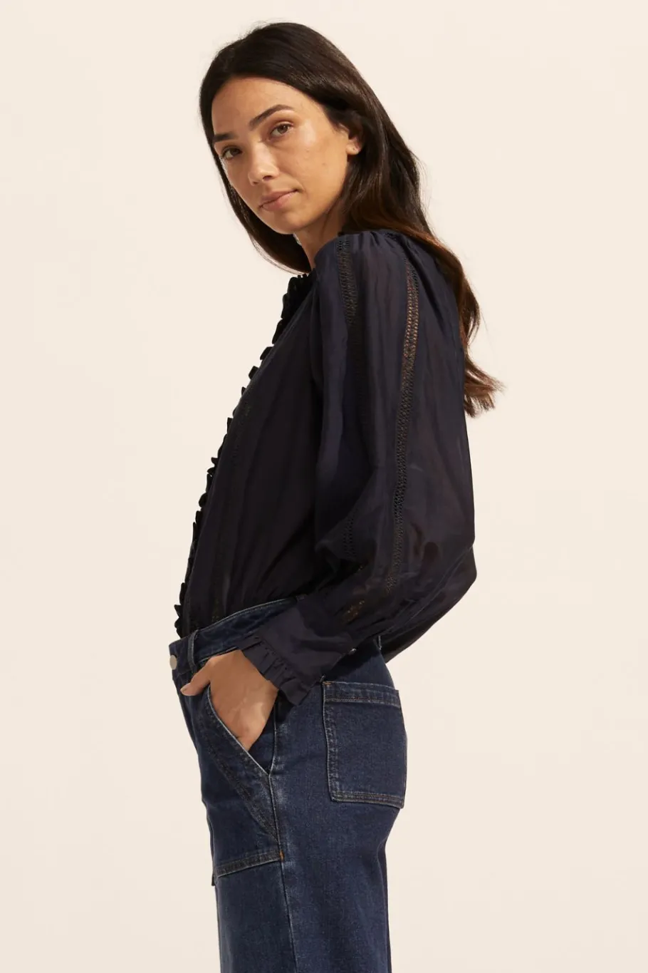 Swoon Top-Indigo|zoe kratzmann Clearance