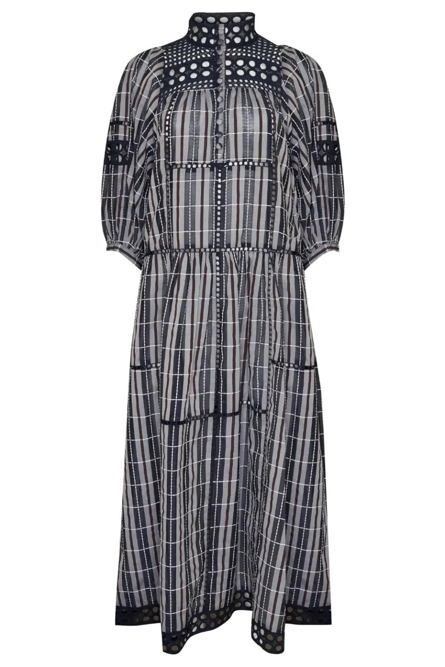 Tactic Dress-Indigo Check|zoe kratzmann