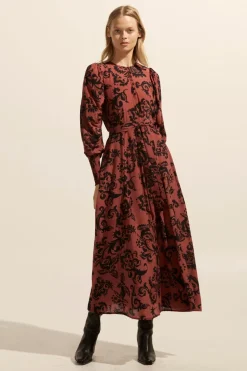 Tangent Dress-Clay Floral|zoe kratzmann Online